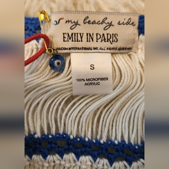 My Beachy Side Emily In Paris Bonbon Crocheted Halter Top - Picture 10 of 11